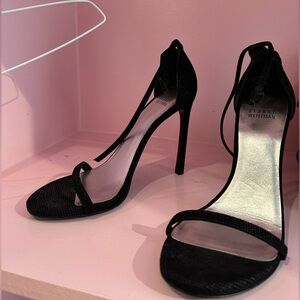 Stuart Weitzman black heels SIZE 8 worn once